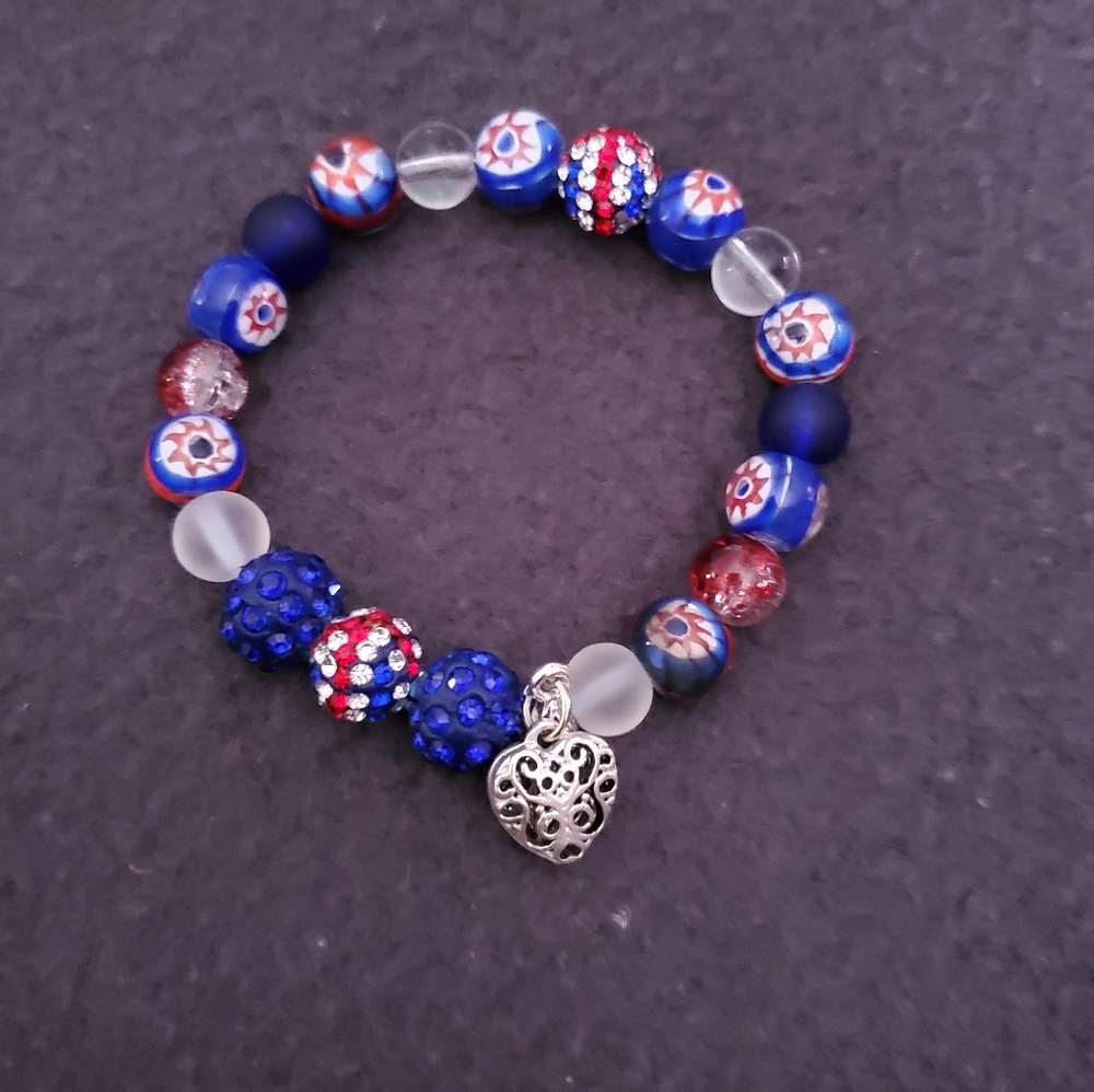 Handmade 4th of July Bracelet